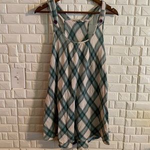 Mudd tank top size large stripped green (f)